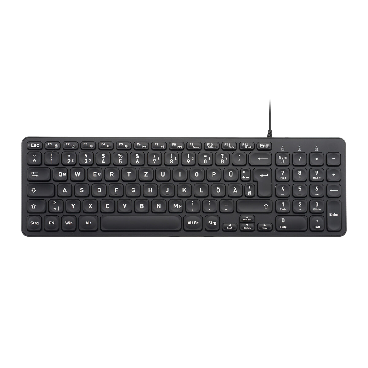 Perixx PERIBOARD-333B DE, Compact keyboard, USB wired,...