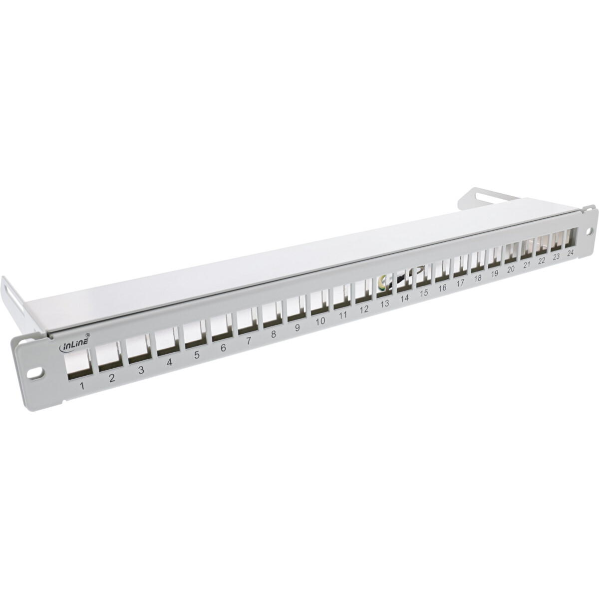 InLine® Blank Patch Panel with pull-out 19" 24...