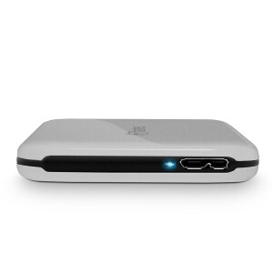 External 2.5" HDD-Enclosure, FANTEC ALU-25U3, USB 3.2, Aluminium, silver