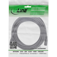 InLine® DC extension cable, DC male/female 5.5x2.5mm, AWG 18, black 5m