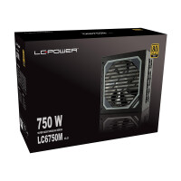 LC-Power LC6750M V2.31, ATX PSU Super Silent Modular Series, 750W, 80+ GOLD