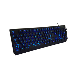 LC-Power LC-KEY-4B-LED Beleuchtete LED-Tastatur DE, USB, schwarz