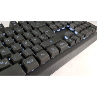 LC-Power LC-KEY-4B-LED Beleuchtete LED-Tastatur DE, USB, schwarz