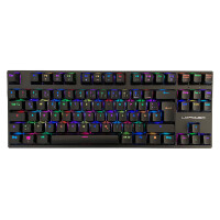 LC-Power LC-KEY-MECH-2-RGB-C-W Mechanische Gaming Tastatur DE, Funk + BT + USB, schwarz