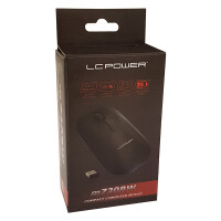 LC-Power LC-m720BW, optical 2.4GHz USB wireless mouse, black