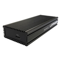 LC-Power LC-M2-C-NVME-2X2 M.2 NVMe SSD Enclosure, USB 3.2 Gen.2x2, black