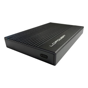 LC-Power LC-25U3-C externes 2,5" USB-C-Festplattengehäuse, USB 3.2-Gen.2x1, schwarz