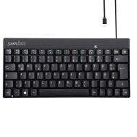 Perixx PERIBOARD-422 DE, Mini USB-C Tastatur kabelgebunden, schwarz