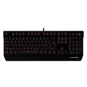 LC-Power LC-KEY-MECH-1 Mechanische Gaming Tastatur, USB, schwarz