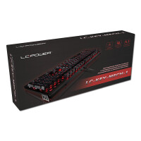 LC-Power LC-KEY-MECH-1 Mechanische Gaming Tastatur, USB, schwarz