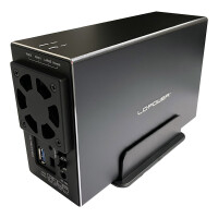 LC-Power LC-35U3-RAID-2,ext. 2-bay 3.5"SATA hard drive enclosure w.RAID,alu.,bl.