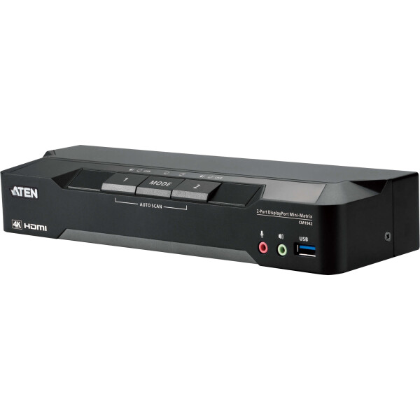 ATEN CM1942 KVMP-Switch 2-port, DisplayPort, USB 3.1, 4K