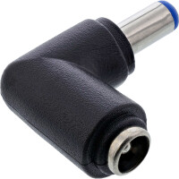 InLine® DC Adapter, 5.5x2.1mm DC plug male/female angled