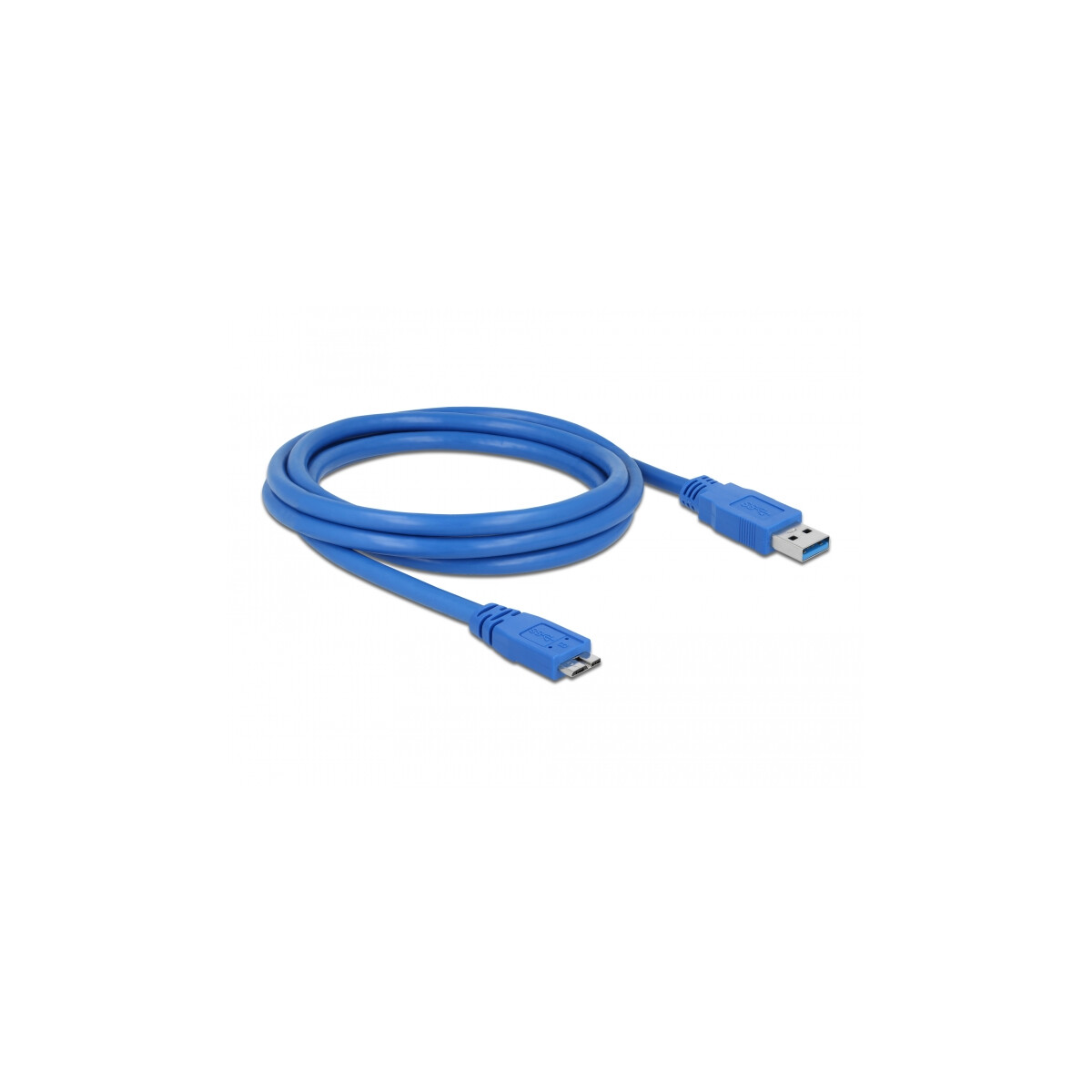 USB 3.0 Typ Micro-B Stecker 2 m blau