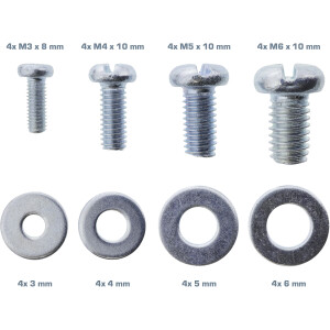 InLine® Screw set 32 pieces for beamer brackets