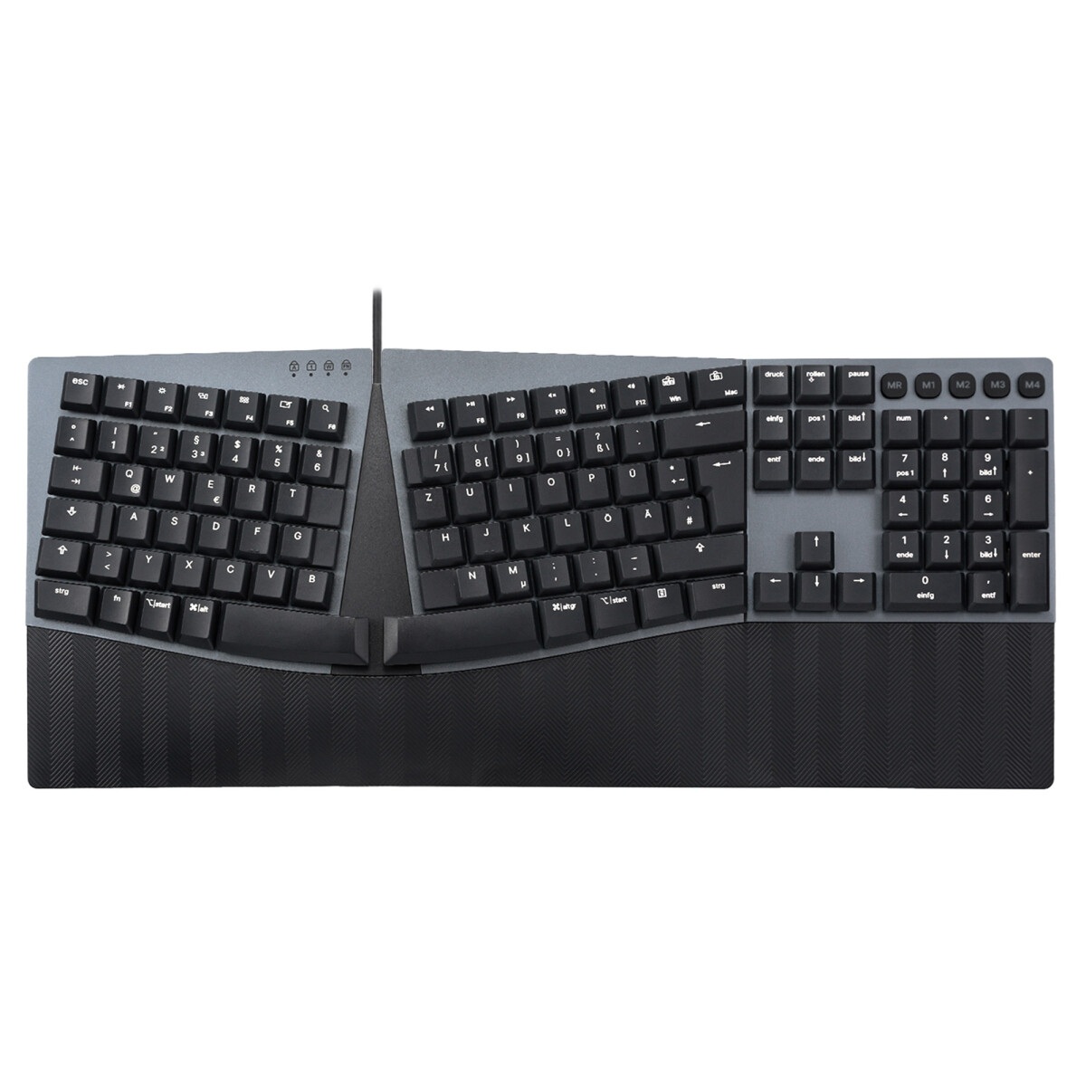 Perixx PERIBOARD-535 DE BL, ergonomic mechanical USB...