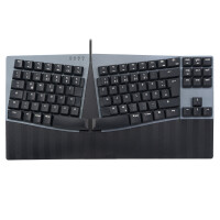 Perixx PERIBOARD-335 DE BR, ergonomic mechanical keyboard (brown switches)