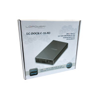 LC-Power LC-DOCK-C-35-M2, hard disk enclosure SATA/M.2 USB 3.2