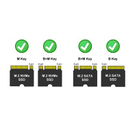 LC-Power LC-DOCK-C-M2, Docking Station / M.2-SSD-Gehäuse, 1x NVMe- und SATA-M.2