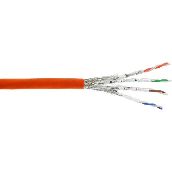 InLine® Verlegekabel Cat.7a, S/FTP (PiMF) 4x2x0,58 AWG23, 1200MHz, B2ca, 25m