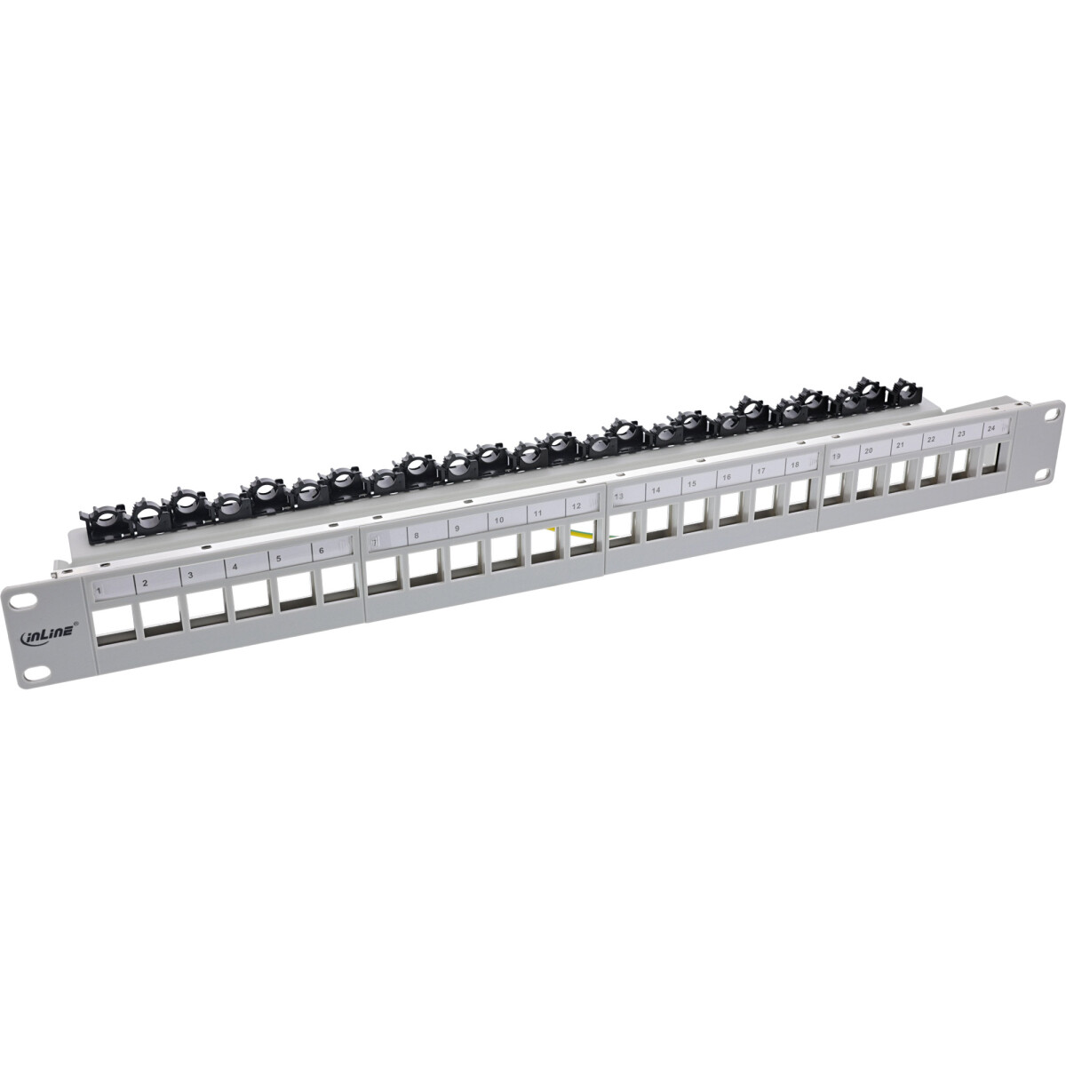 InLine® Patch panel 24-way, Keystone empty panel...