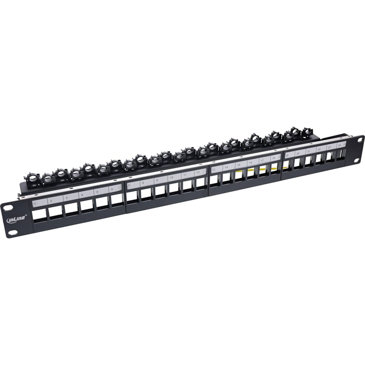 InLine® Patch panel 24-way, Keystone empty panel...