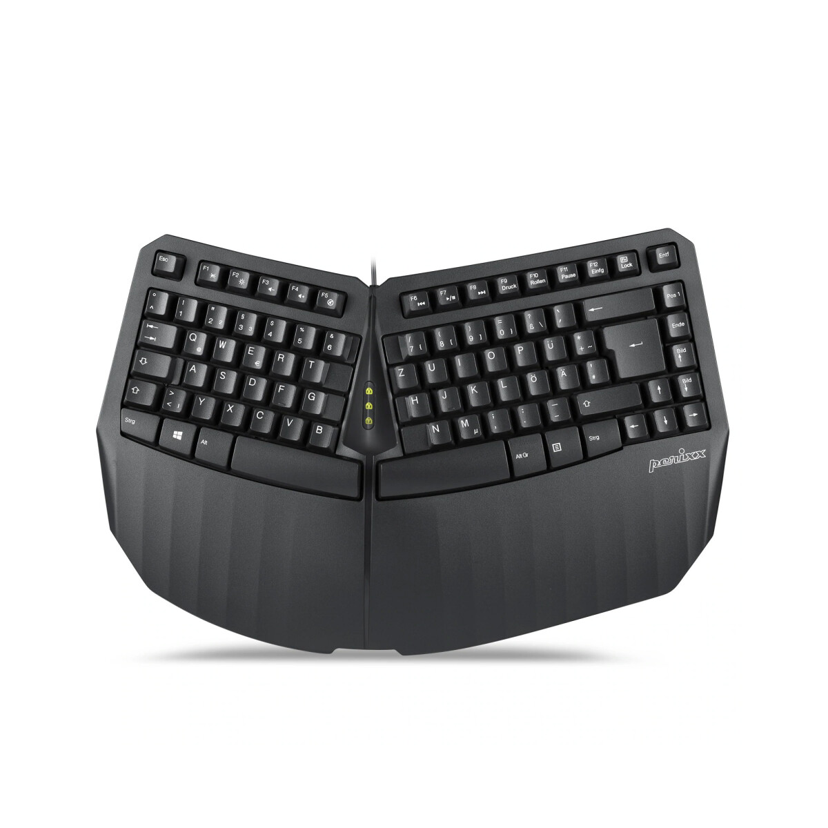 Perixx PERIBOARD 413 DE B, ergonomic mini keyboard,...