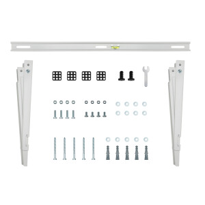 InLine® Bracket for split air conditioner outdoor unit or heat pump, white