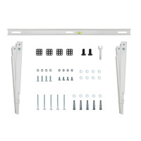 InLine® Bracket for split air conditioner outdoor unit or heat pump, white