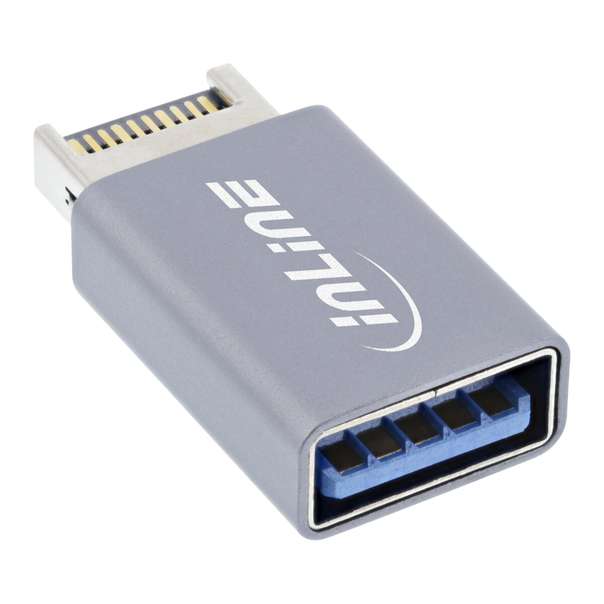 InLine® USB 3.2 adapter, internal USB-E front panel...