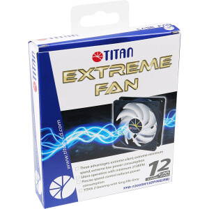 Titan TFD-12025H12ZP/KE(RB) Fan 120x120x25mm, Extreme Fan, with PWM, silent