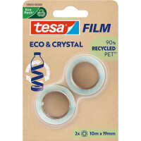 tesafilm® Eco & Crystal, 10m x 19mm, blister pack of 2