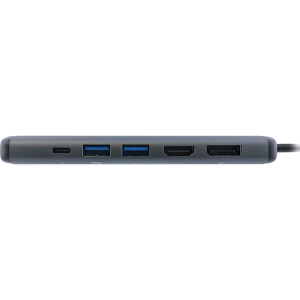 InLine® 8-in-1 USB-C Multihub, HDMI, DP, USB 3.2, PD 3.0 100W, MST