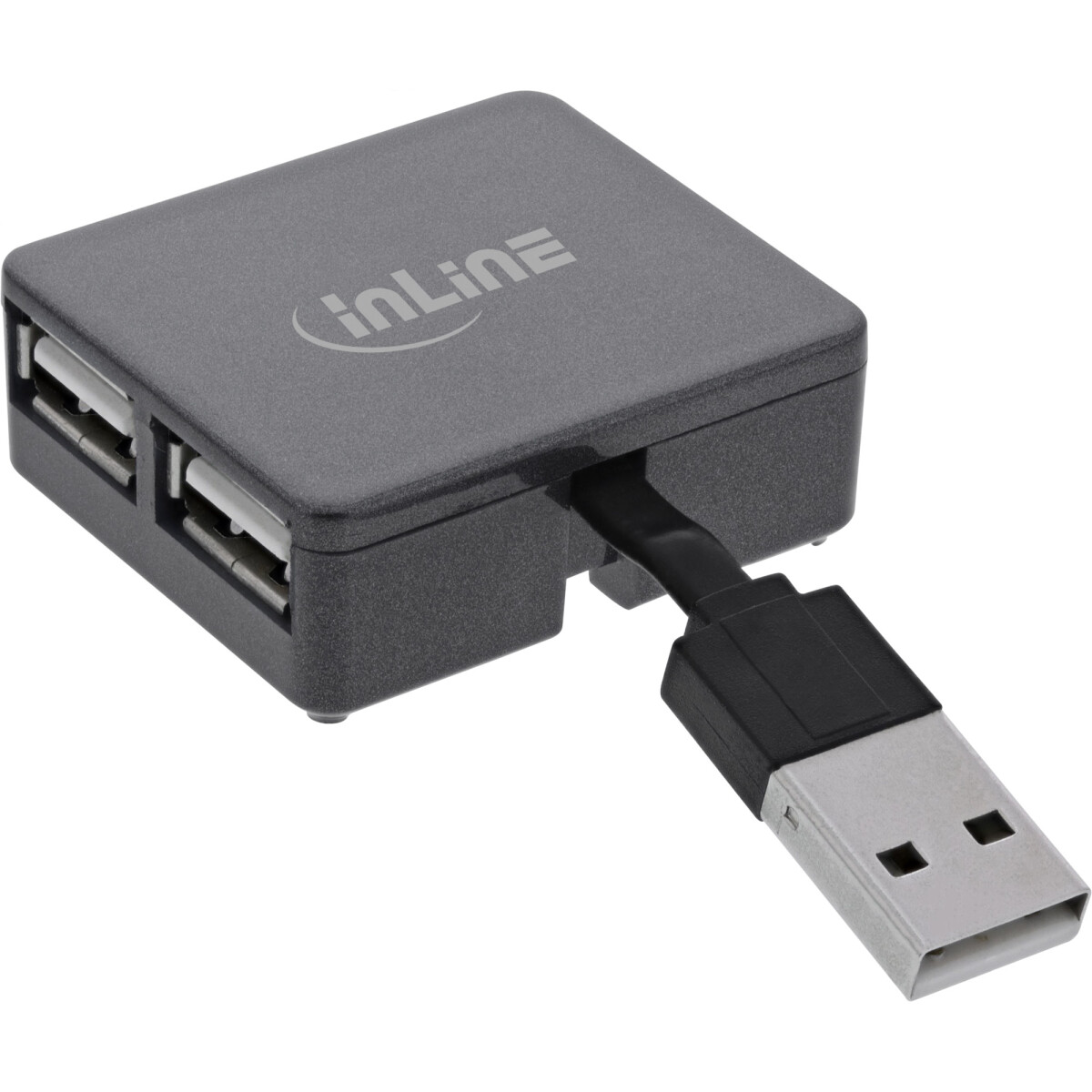 InLine® USB 2.0 4-Port Hub, USB-A Stecker auf 4x...
