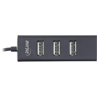 InLine® USB 2.0 4-Port Hub, USB-C Stecker auf 4x USB-A Buchse, Kabel 15cm