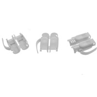 InLine® Crimp connector Cat.6A RJ45 shielded, 3-piece grey 10-pack