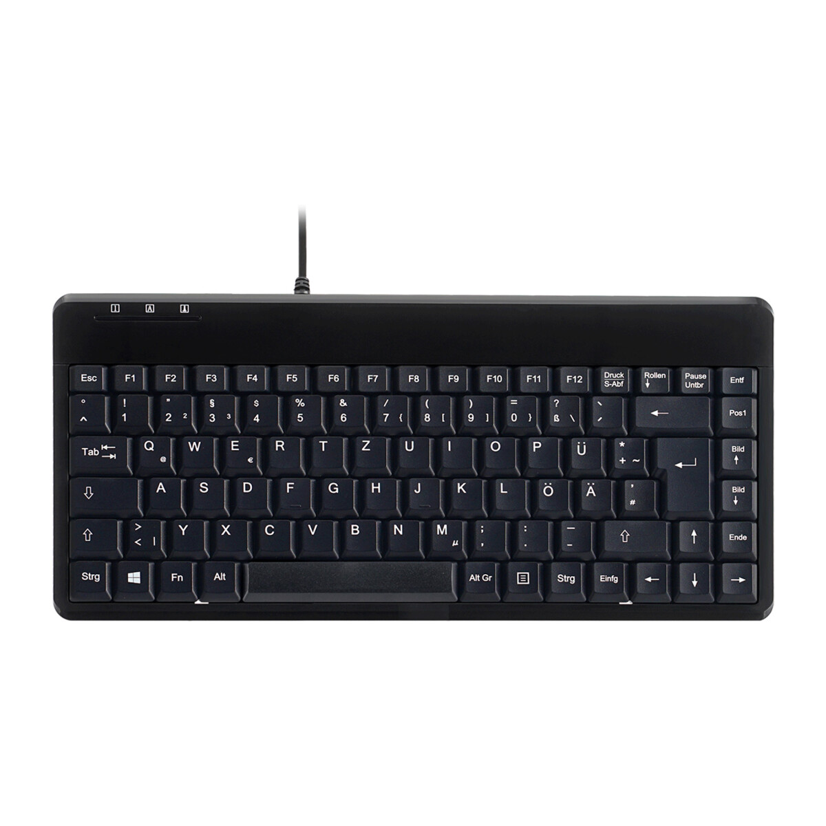 Perixx PERIBOARD-409 H, DE, Mini USB-Tastatur, 2 Hubs,...