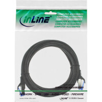 InLine® Patchkabel armiert, U/FTP, Cat.6A, schwarz, 7,5m