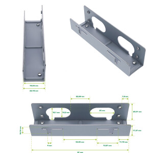 InLine® HDD Einbauschienen, für 8,89cm (3,5") Festplatten