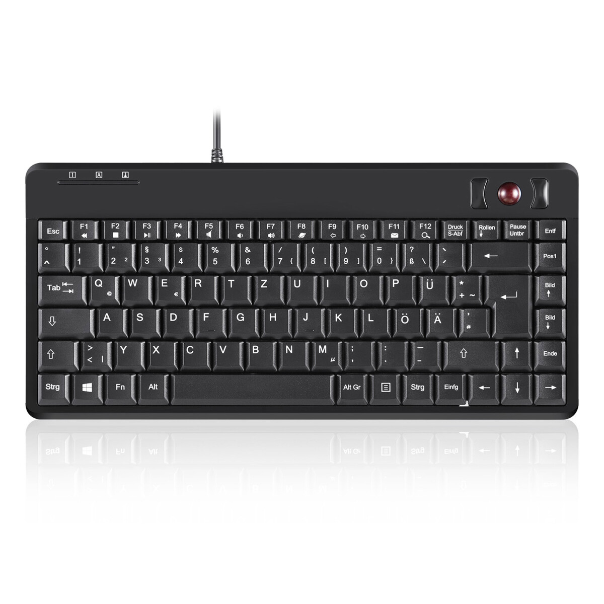 Perixx PERIBOARD-505H PLUS DE, Mini USB-Tastatur,...