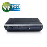 FANTEC DB-ALU31, externes 3,5"-SATA-Gehäuse, USB 3.2, schwarz