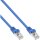 InLine® Patch Cable F/UTP Cat.5e blue 0.3m