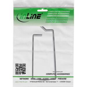 InLine® Kabelbügel, Metall, 44x85mm schwarz