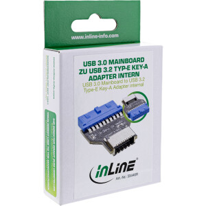 InLine® USB 3.0 Mainboard to USB 3.2 Type-E Key-A Adapter internal