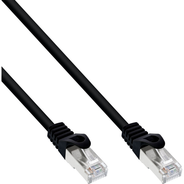 40pcs. Bulk-Pack InLine® Patch cable, SF/UTP, Cat.5e, black, 2m