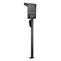 InLine® Universal Wallbox-Standfuß mit EV-Ladekabel Halterung, schwarz