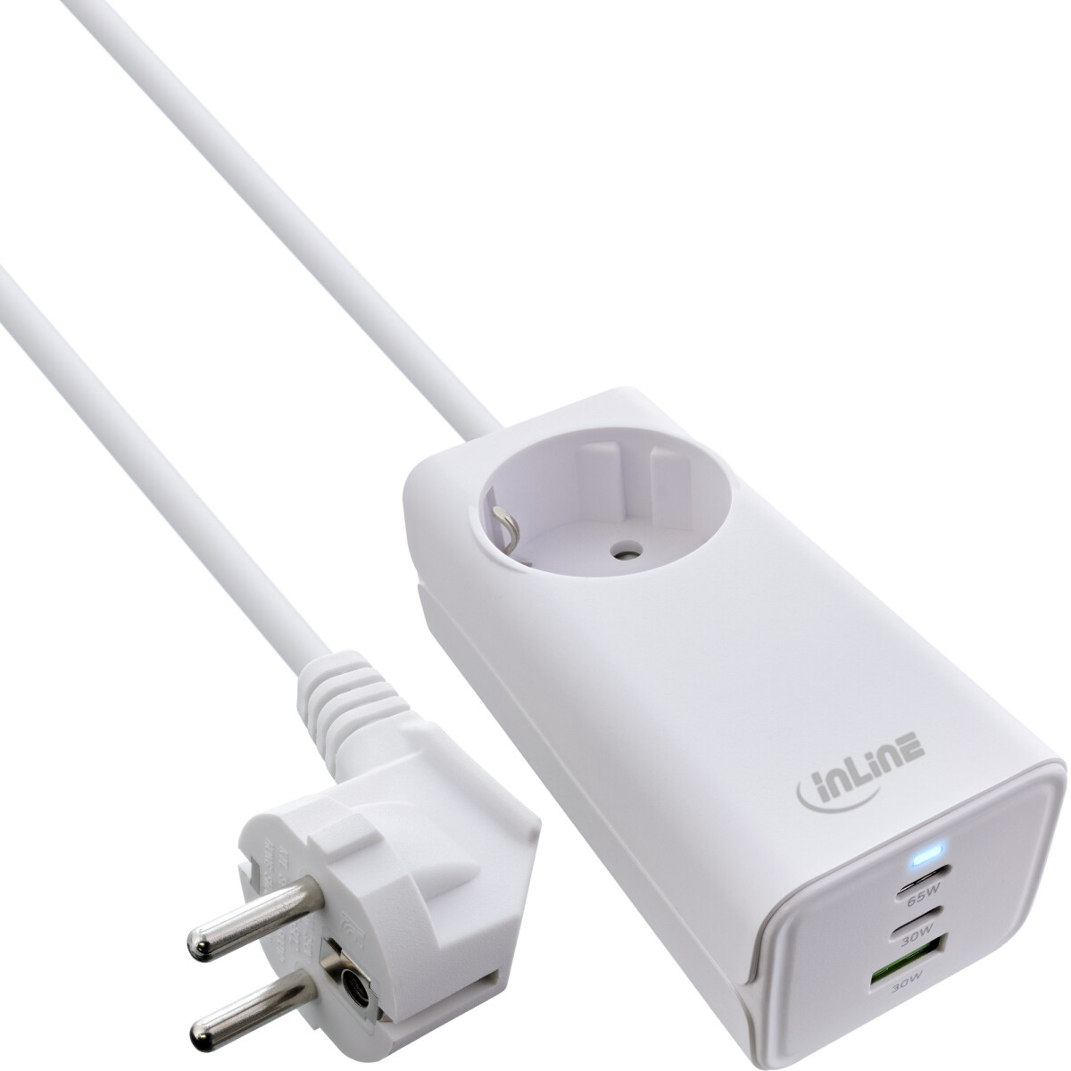 InLine® USB Netzteil, GaN Ladegerät, 2x USB-C,...