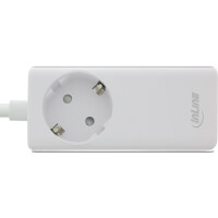 InLine® USB Netzteil, GaN Ladegerät, 2x USB-C, 1x USB-A, mit Schutzkontaktbuchse