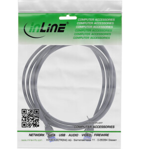 InLine® Patch cable slim, Cat.6A, S/FTP, TPE (LSZH) flexible, PoE, black, 30m