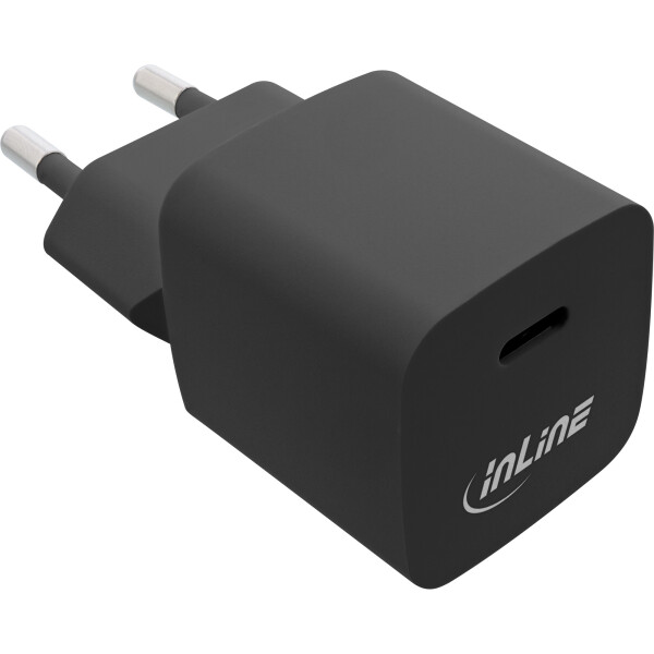 InLine® USB Netzteil Ladegerät Single USB-C, 33W, schwarz